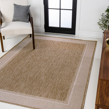 Hali Coastal Casual Wide Stripe Border Area Rug